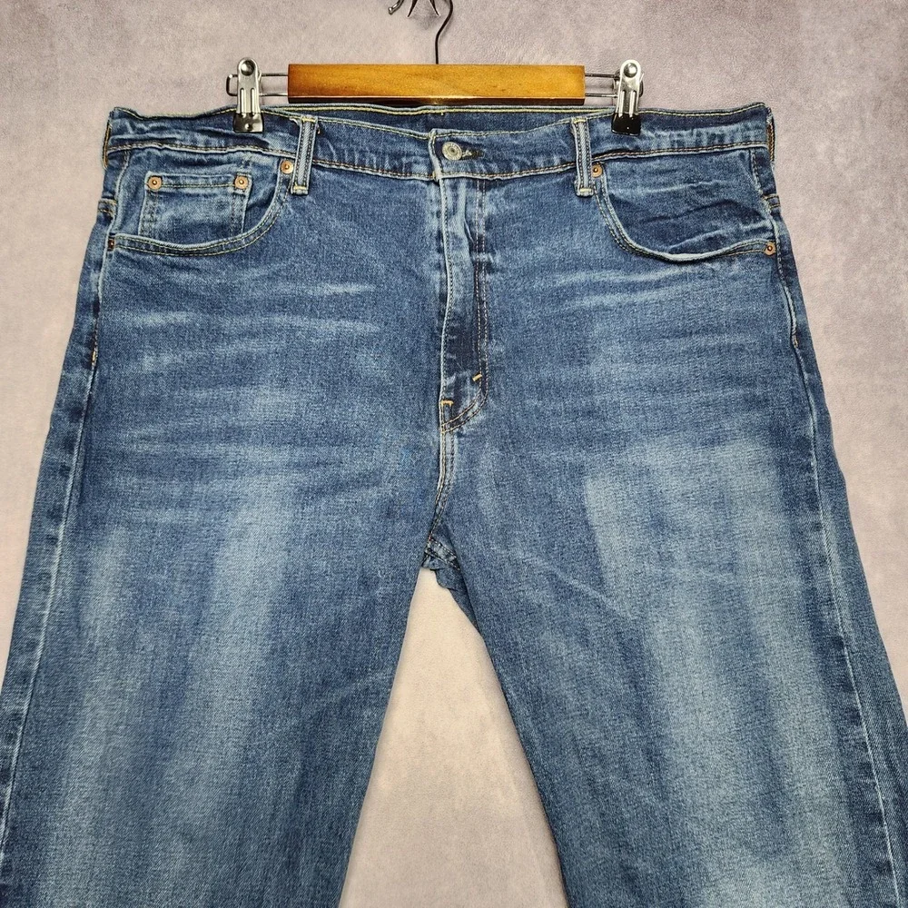Levis‎ 569 Tapered Leg Altered Mens Jeans 38x30 Medium Wash Denim Zipper Fly
